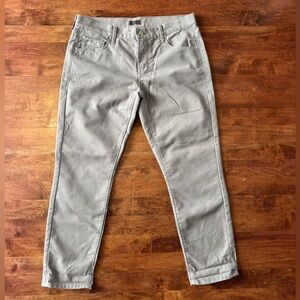 MOTHER Crop Gray Denim, Sz 28